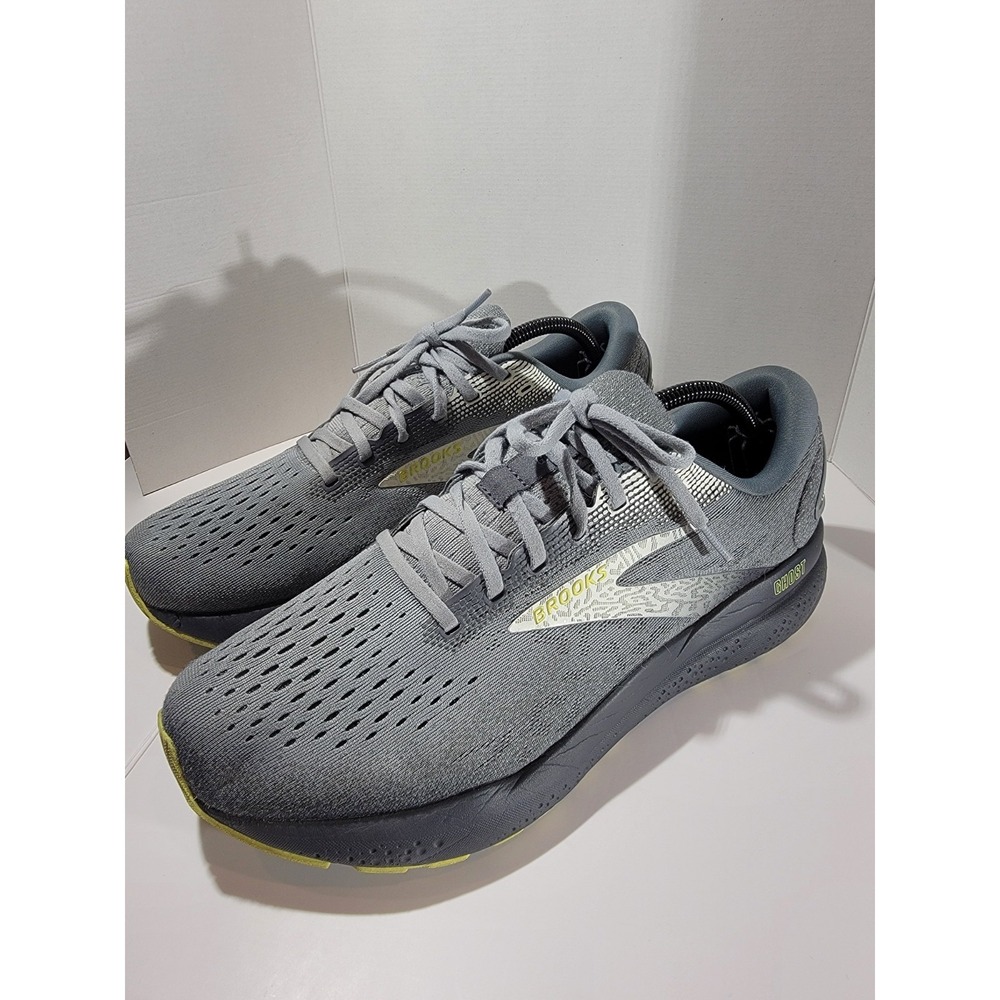 Brooks Ghost 16 Men's Primer/Grey/Lime, 10.5 Medium (D)